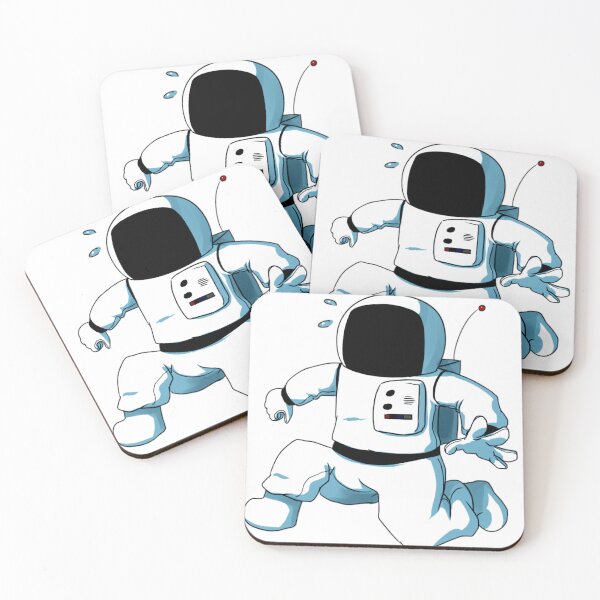 Item preview, funny astronaut running in space designed and sold by PrintLess-77.