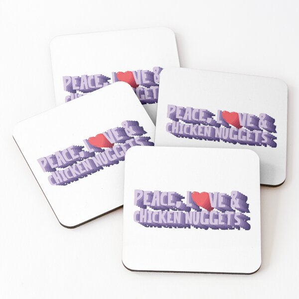 Item preview, Peace, Love And Chicken Nuggets designed and sold by Dufawa.