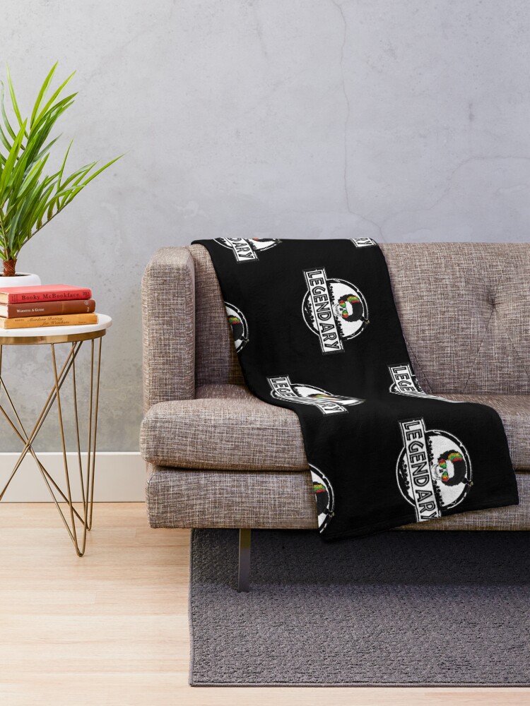 Imagen 2 de 6, Manta con la obra Legendary Black Pride Afro Jurassic Skeleton Pride Juneteenth 2022 Fathers Day Gift African American, diseñada y vendida por InPrintedWord.