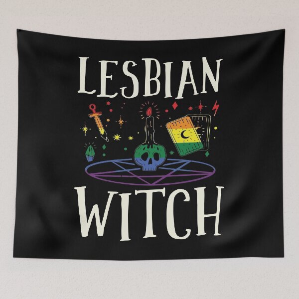 Item preview, lesbian Witch happy pride month lgbtq month 2022 designed and sold by ecomdesign.