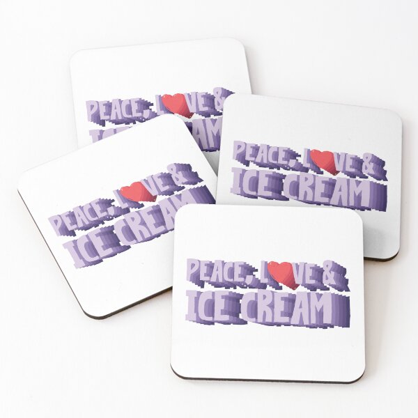 Artikelvorschau, Peace, Love And Ice Cream entworfen und verkauft von Dufawa.