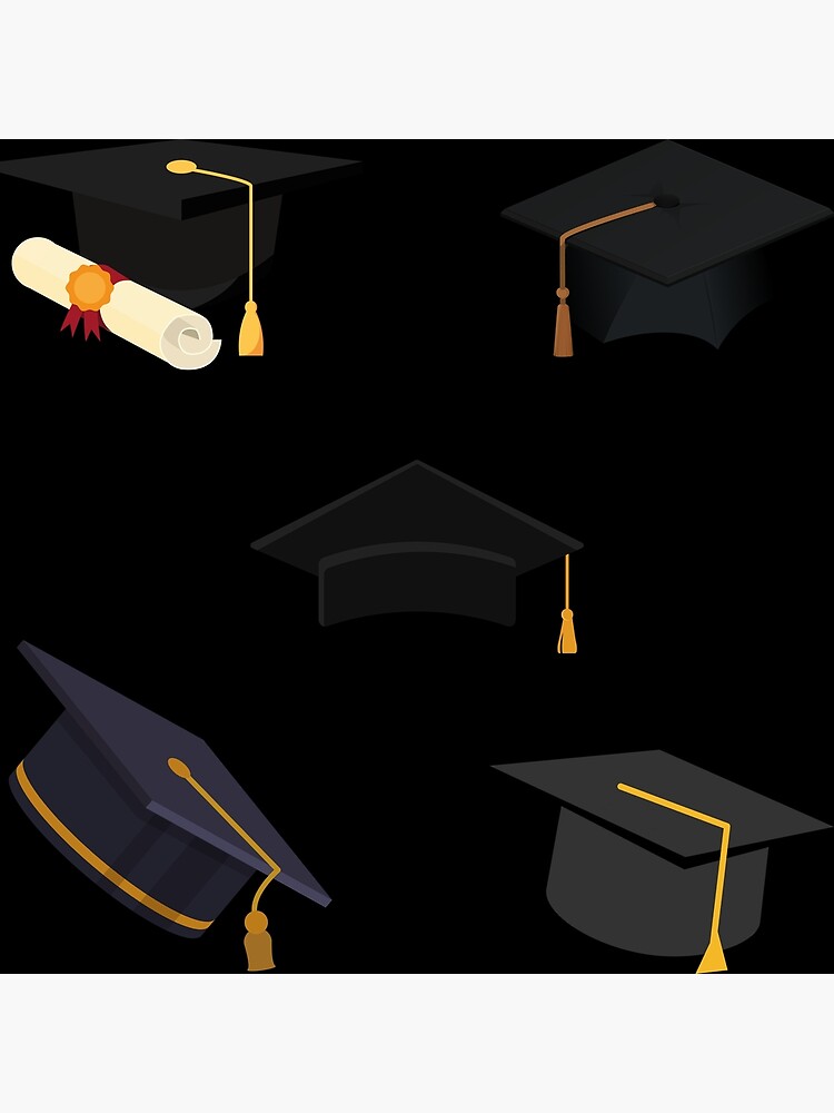 “graduation hat sticker pack” Poster for Sale by stickers-packs | Redbubble