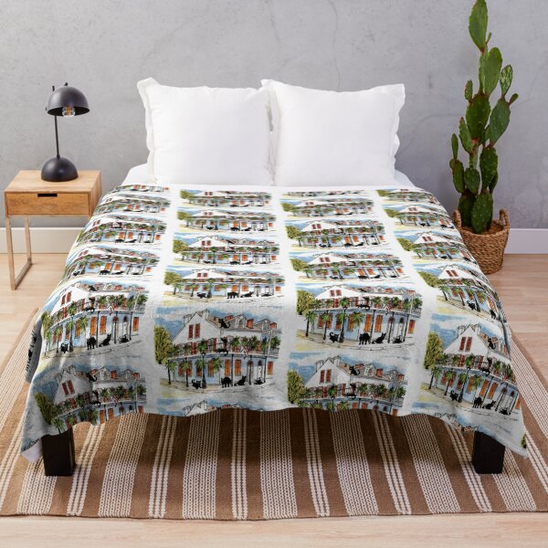 Item preview, Cats At Home Around Their Corner House In New Orleans designed and sold by DonSylvester.