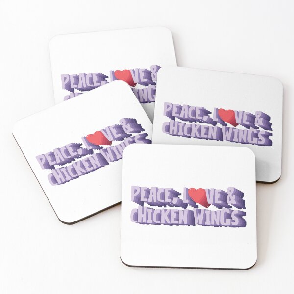 Item preview, Peace, Love And Chicken Wings designed and sold by Dufawa.