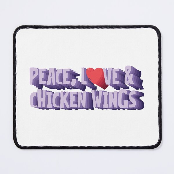 Item preview, Peace, Love And Chicken Wings designed and sold by Dufawa.