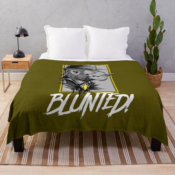 Item preview, Blunted-  Stoned Ape smoking a blunt-  420 Stoner Design  Yellow Accents designed and sold by YomeHayin.