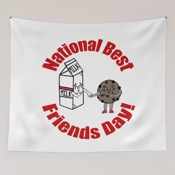 Item preview, National Best Friends Day Milk and Cookies designed and sold by blakcirclegirl.