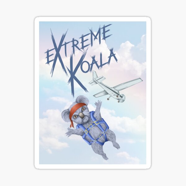 Extreme Koala - Skydiver Sticker