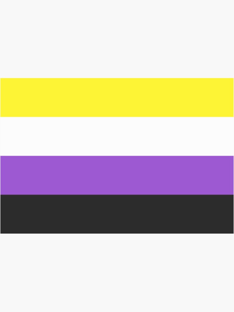 Non Binary Pride Flag Sticker For Sale By Kiippers Redbubble