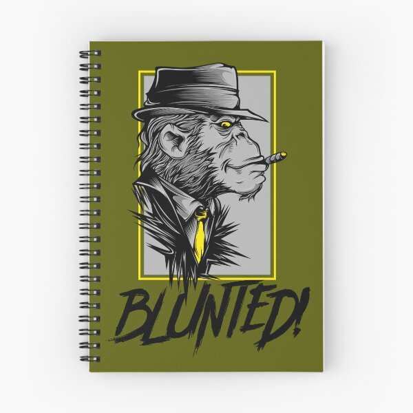 Item preview, Blunted-  Stoned Ape smoking a blunt-  420 Stoner Design  Yellow Accents designed and sold by YomeHayin.