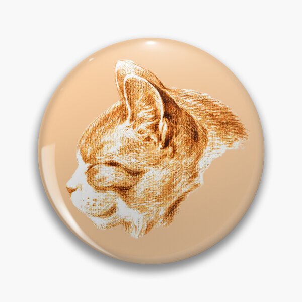 Item preview, Sketch of a ginger cat (1813) by Jean Bernard designed and sold by CristalleLisa.