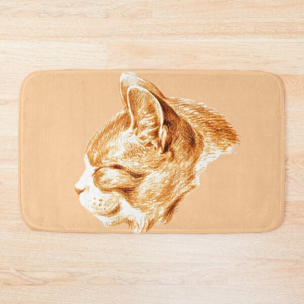 Item preview, Sketch of a ginger cat (1813) by Jean Bernard designed and sold by CristalleLisa.