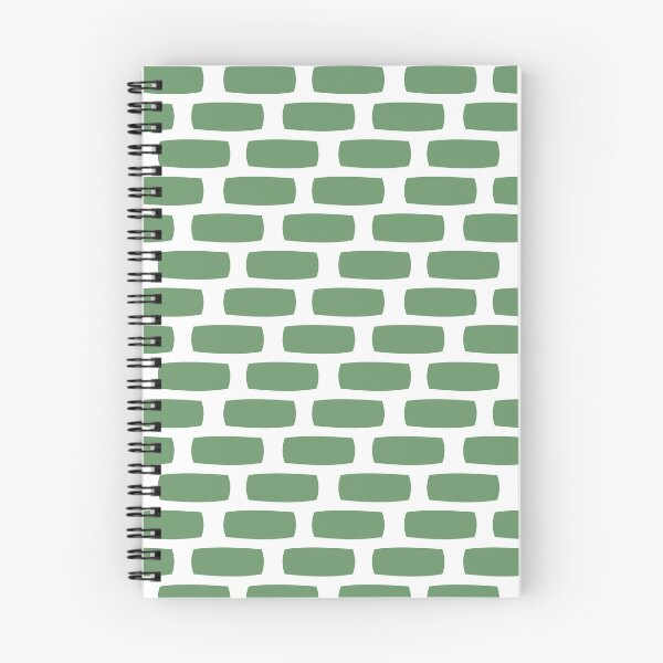Aperçu de l'œuvre Cool Green in White Wall Bricks Rectangle Cube Symmetry Square Diamond Geometric Pattern créée et vendue par Moyanana.