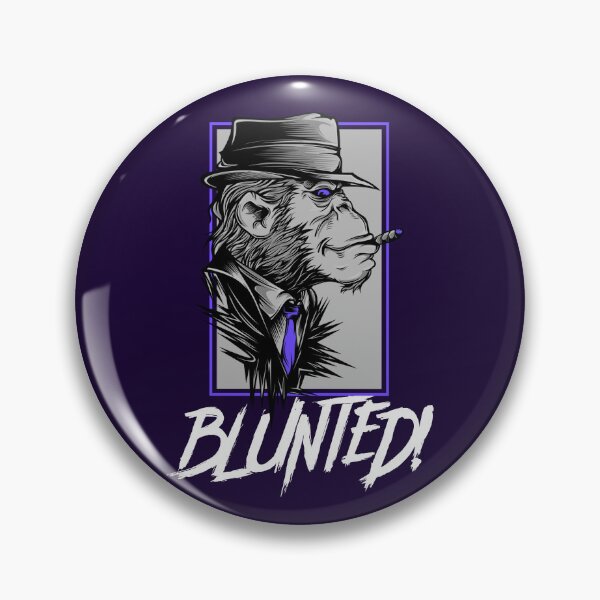 Item preview, Blunted-  Stoned Ape smoking a blunt-  420 Stoner Design  Purple Accents designed and sold by YomeHayin.