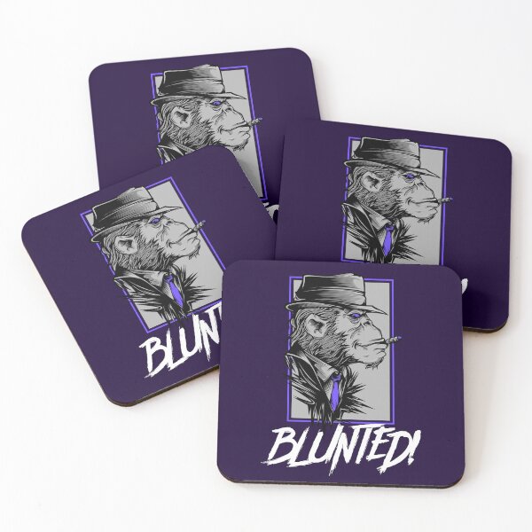 Item preview, Blunted-  Stoned Ape smoking a blunt-  420 Stoner Design  Purple Accents designed and sold by YomeHayin.