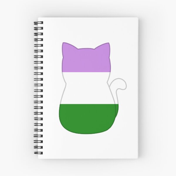 Artikelvorschau, Genderqueer Pride Cat entworfen und verkauft von TeamCloverLeaf.