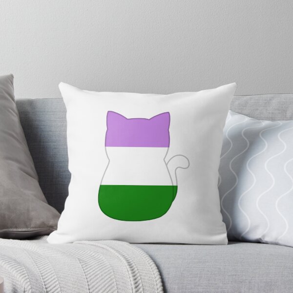 Artikelvorschau, Genderqueer Pride Cat entworfen und verkauft von TeamCloverLeaf.