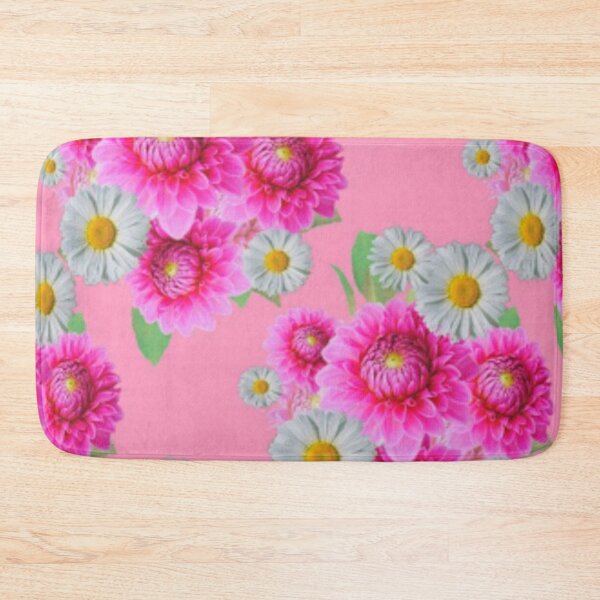 Item preview, WHITE DAISY FUCHSIA  FLOWERS PINK GARDEN ART designed and sold by sharlesart.