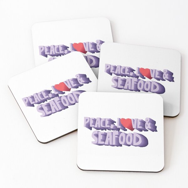 Item preview, Peace, Love And Seafood designed and sold by Dufawa.