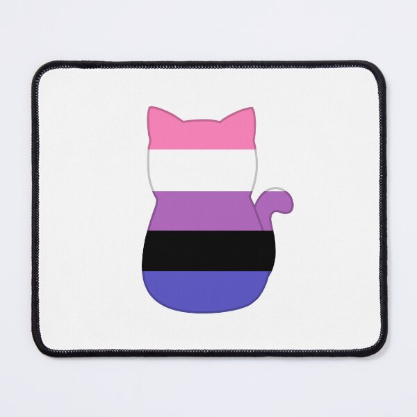 Item preview, Genderfluid Pride Cat designed and sold by TeamCloverLeaf.