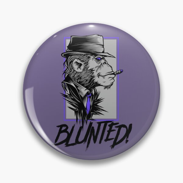 Item preview, Blunted-  Stoned Ape smoking a blunt-  420 Stoner Design  Purple Accents designed and sold by YomeHayin.