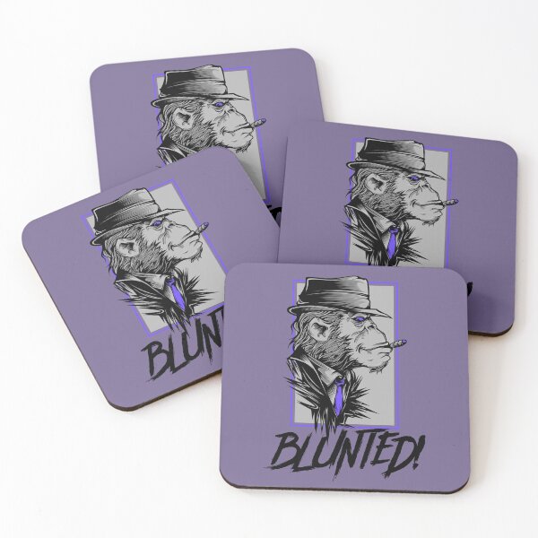 Item preview, Blunted-  Stoned Ape smoking a blunt-  420 Stoner Design  Purple Accents designed and sold by YomeHayin.