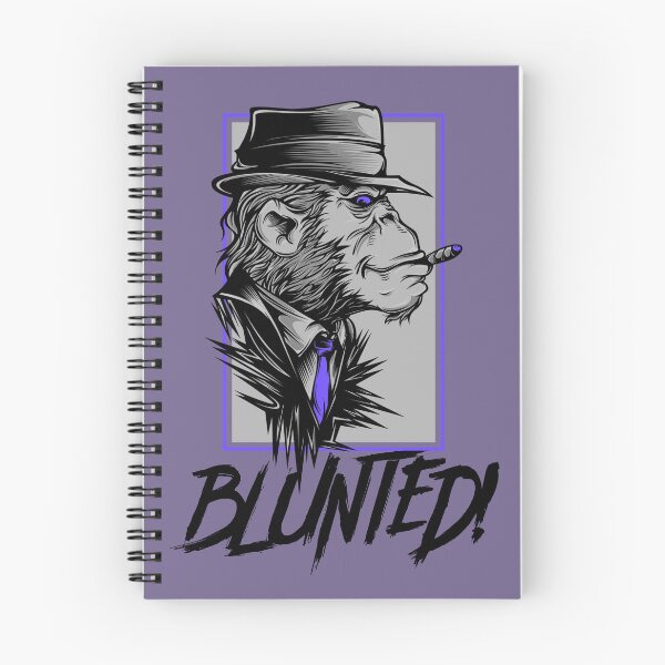 Item preview, Blunted-  Stoned Ape smoking a blunt-  420 Stoner Design  Purple Accents designed and sold by YomeHayin.