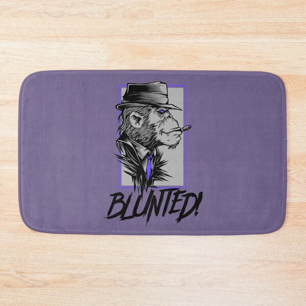 Item preview, Blunted-  Stoned Ape smoking a blunt-  420 Stoner Design  Purple Accents designed and sold by YomeHayin.