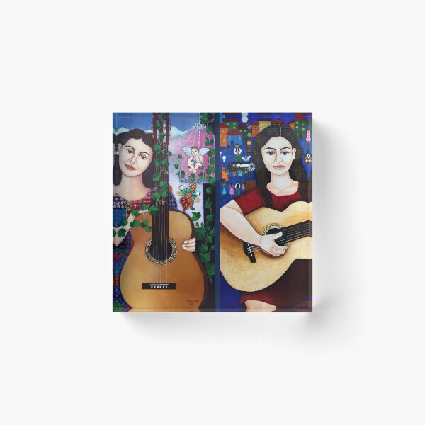 Item preview, My paintings with Violeta Parra collage designed and sold by Madalena Lobao-Tello.