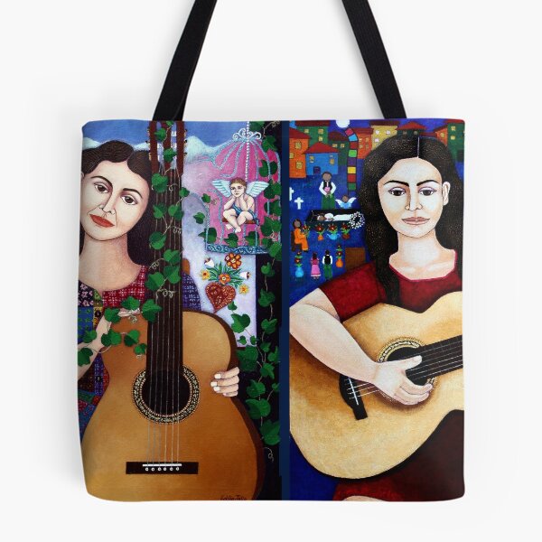 Item preview, My paintings with Violeta Parra collage designed and sold by Madalena Lobao-Tello.