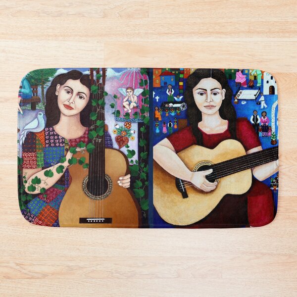 Item preview, My paintings with Violeta Parra collage designed and sold by Madalena Lobao-Tello.