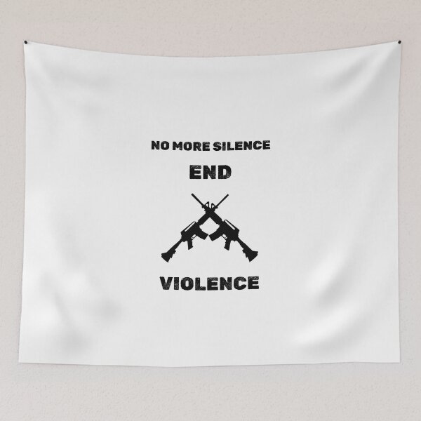 Item preview, No More Silence End Gun Violence designed and sold by PaulGoldStore.