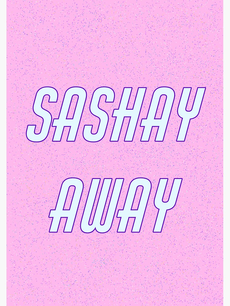 "Sashay Away confetti goodbye / go away" Sticker for Sale by Aubergine117 Redbubble