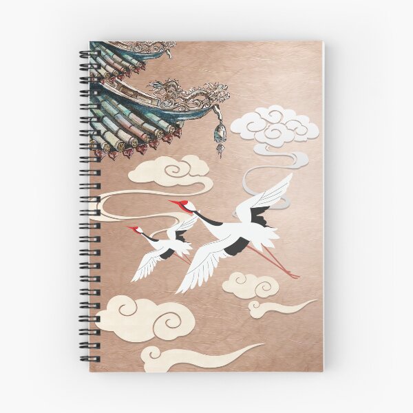Item preview, Cranes Japanese Art Flying Temple designed and sold by gani-75.