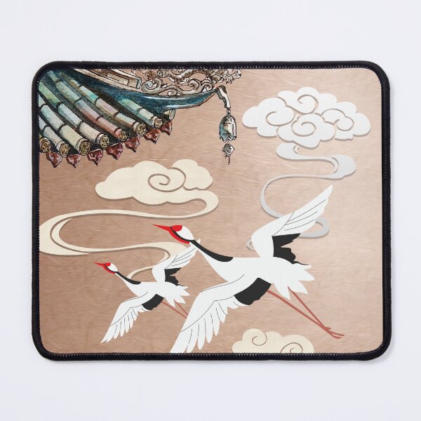 Item preview, Cranes Japanese Art Flying Temple designed and sold by gani-75.