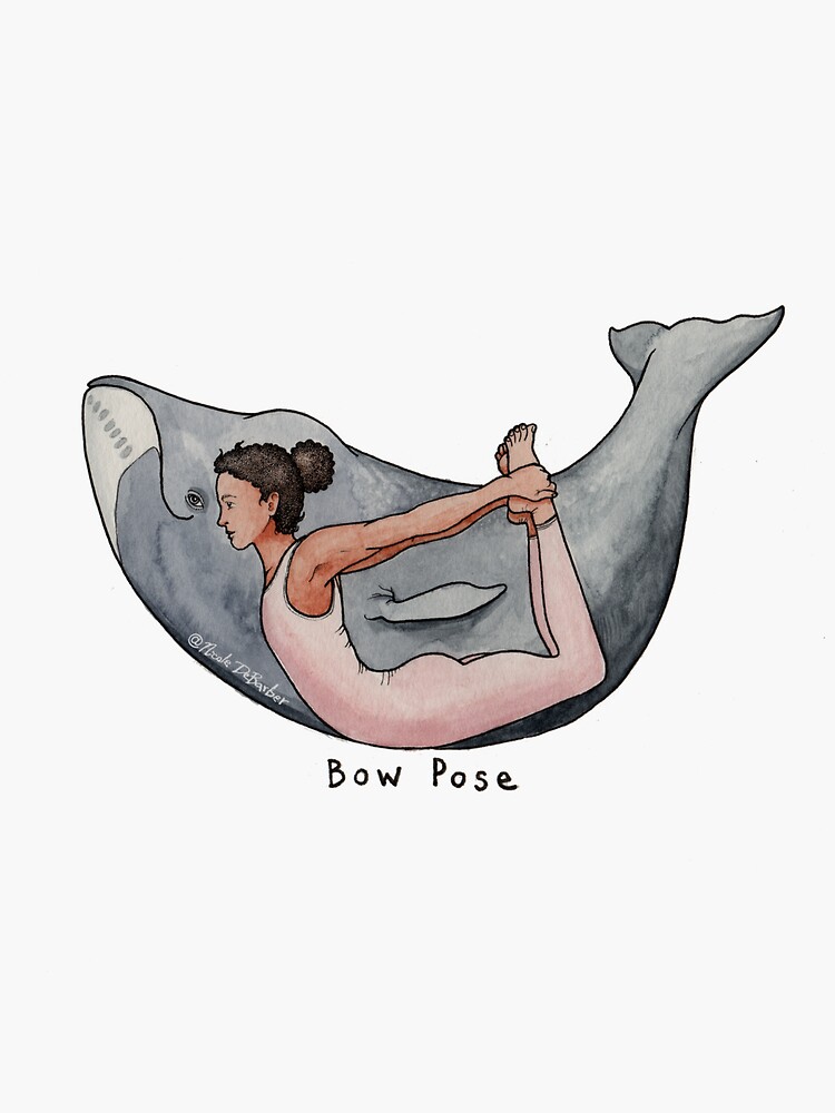 Bow Yoga Pose by Yoga-Animals