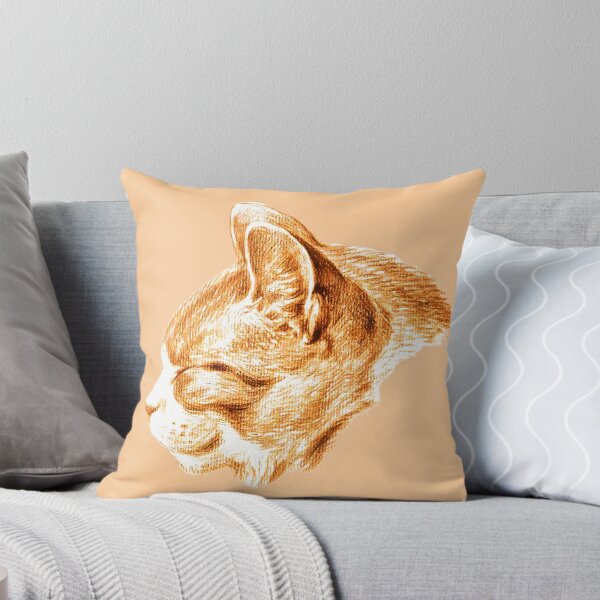 Item preview, Sketch of a ginger cat (1813) by Jean Bernard designed and sold by CristalleLisa.