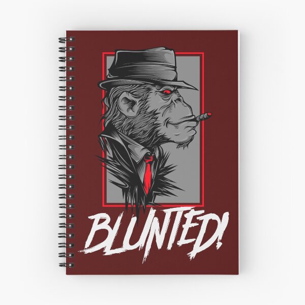 Item preview, Blunted-  Stoned Ape smoking a blunt-  420 Stoner Design  Red Accents designed and sold by YomeHayin.