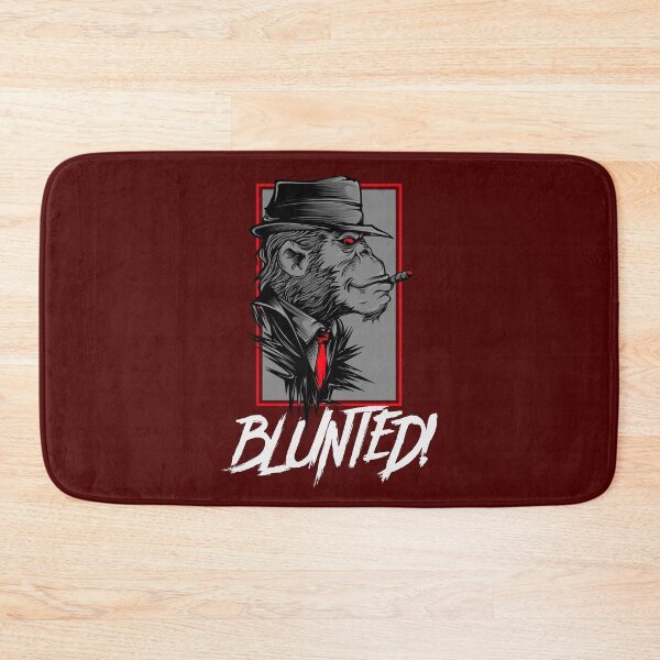 Item preview, Blunted-  Stoned Ape smoking a blunt-  420 Stoner Design  Red Accents designed and sold by YomeHayin.