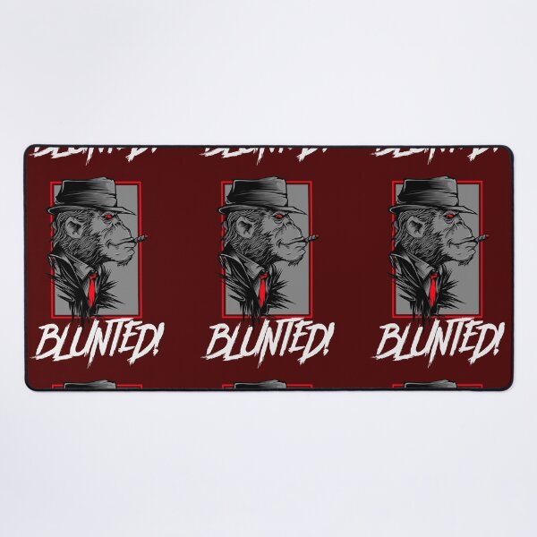 Item preview, Blunted-  Stoned Ape smoking a blunt-  420 Stoner Design  Red Accents designed and sold by YomeHayin.