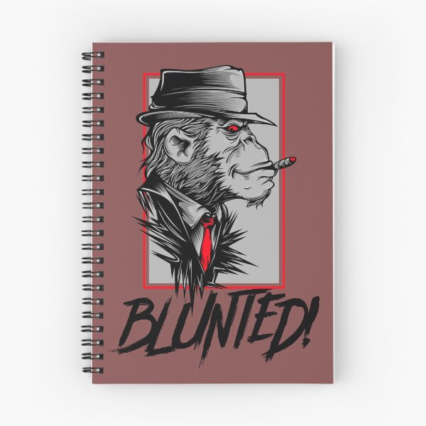 Item preview, Blunted-  Stoned Ape smoking a blunt-  420 Stoner Design  Red Accents designed and sold by YomeHayin.