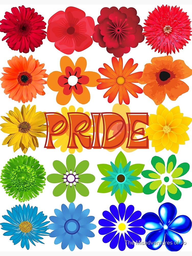 "Pride Celebrate Pride Month Pride Flowers" Poster for Sale by