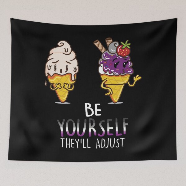 Item preview, happy pride month lgbtq month 2022 Asexual Pride Cute Ice cream designed and sold by ecomdesign.