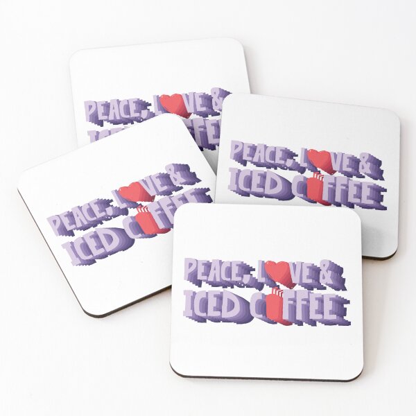 Item preview, Peace, Love And Iced Coffee designed and sold by Dufawa.