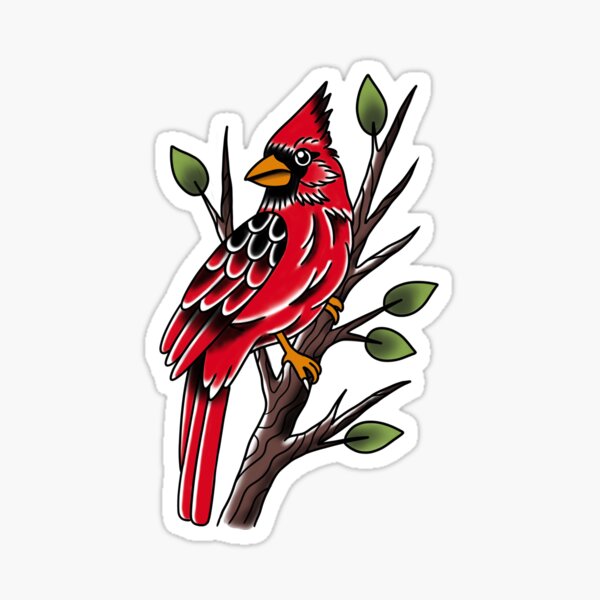 NEO TRADITIONAL CARDINAL TATTOO by Corey Lewis  YouTube