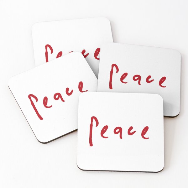 Item preview, Peace, Love and Joy. Silver. Christmas. Peace Not War. Peace Now. Red. designed and sold by That Cheeky Tee.