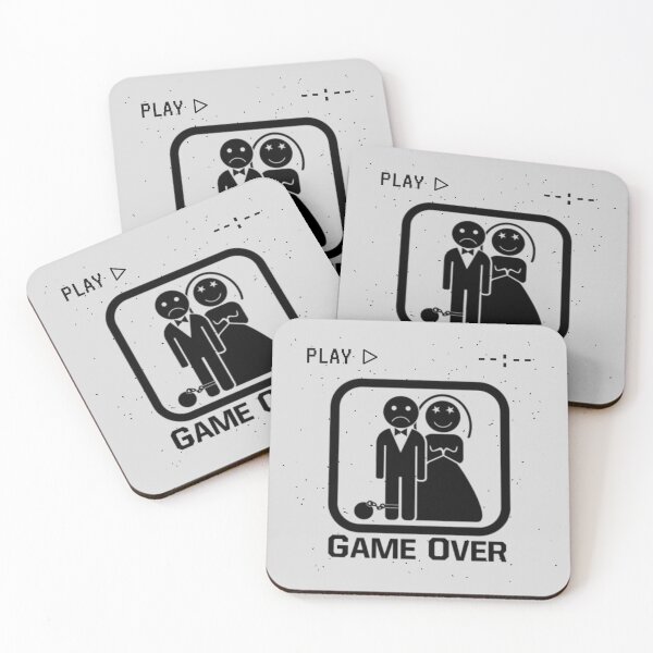 Aperçu de l'œuvre Funny Wedding Game Over Marriage Bridal Bachelorette Party créée et vendue par SweetbeStore.