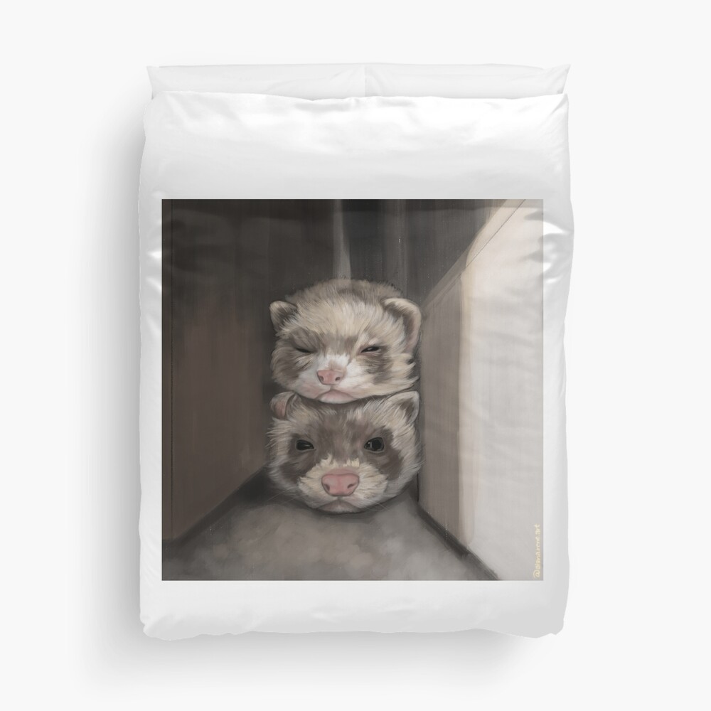 Ferret Stack Duvet Cover