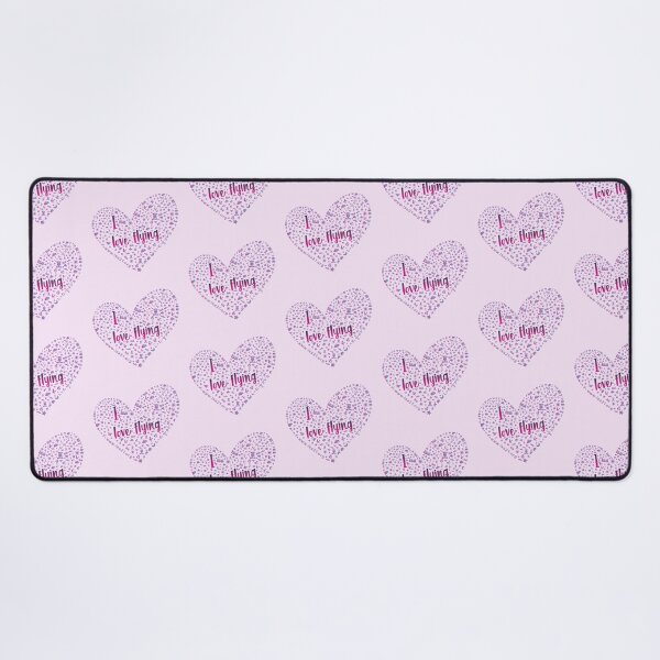 Item preview, I Love Flying in a pink sky designed and sold by The International Society of Women Airline Pilots.