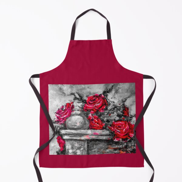 Item preview, Bush with red roses, edited oil painting by Marina Daniluka, #2 designed and sold by MariDaniArt.